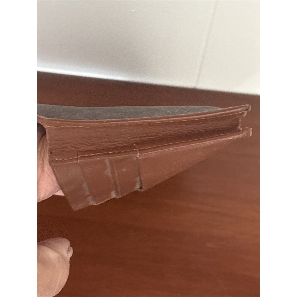 Celine Paris Long Wallet Macadam Brown Bi Fold Snap Coated Canvas Leather Trim - Picture 15 of 16